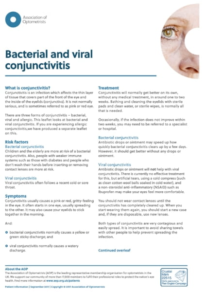 Bacterial and Viral Conjunctivitis