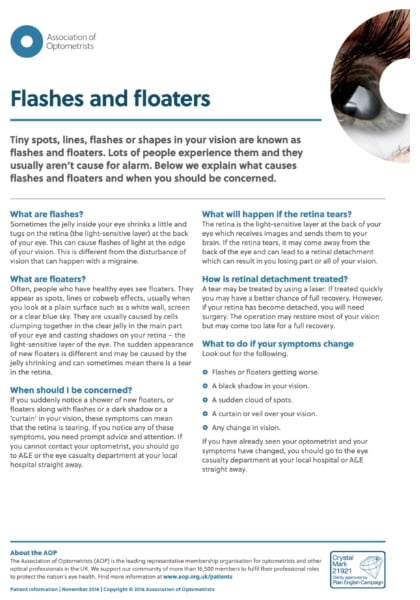 Flashes and Floaters